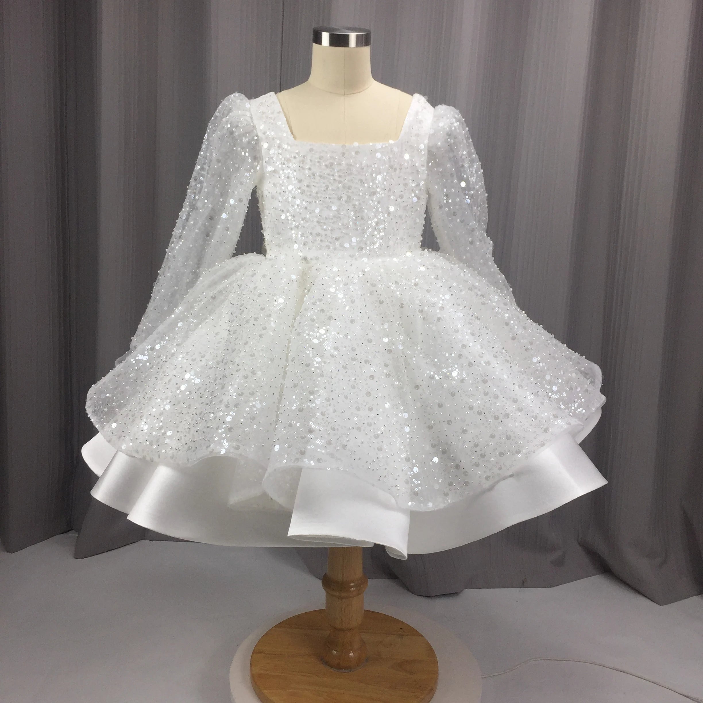 Sparkly Sequins Baby Girl Party Dress - Toddler Princess Performance Gown for Birthday & Special Occasions | Perfect for Pageants, Dance Recitals & Holiday Celebrations