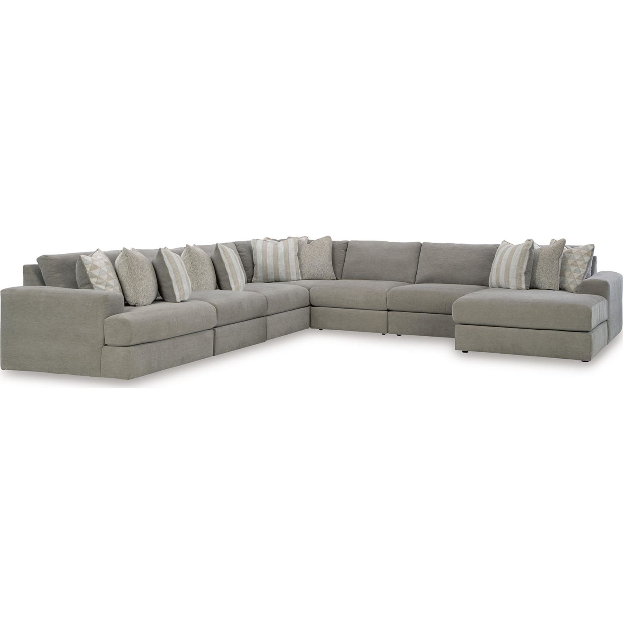 Avaliyah 7-Piece Modular Sectional Sofa with Chaise Lounge - Modern L-Shaped Living Room Furniture for Small Spaces & Family Gatherings