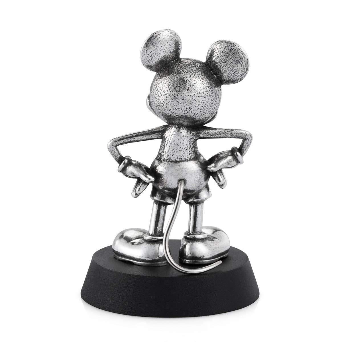Royal Selangor Pewter Mickey Mouse Statue - Steamboat Willie 90th Anniversary Collectible Gift, Handcrafted Tin Figurine for Disney Fans, Home Decor & Office Display