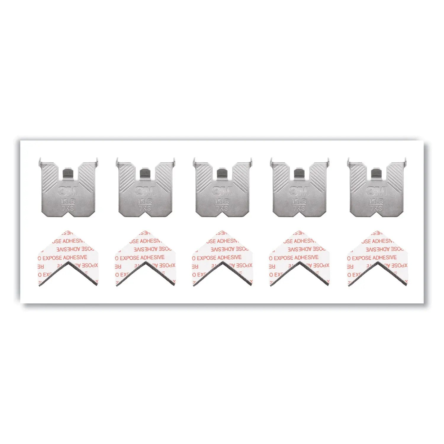 3M™ Claw Drywall Picture Hanger - Stainless Steel Hooks with 15 lb Weight Capacity - Includes 5 Hooks & 5 Spot Markers - Perfect for Hanging Photos, Mirrors & Wall Decor in Home & Office