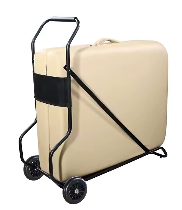 Greenlife Universal Folding Table Cart - Portable Massage Table Carrier with Wheels TC01 - Perfect for Mobile Massage Therapists, Spa Services & Outdoor Events