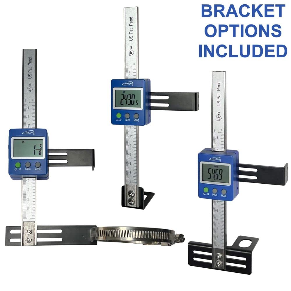 iGaging Digital Readout DRO EZ-Depth for Drill Press - Precision Depth Measurement Tool for Woodworking & Metalworking Projects