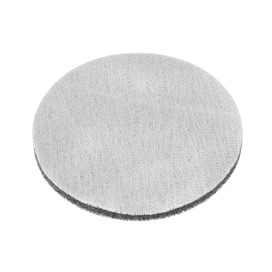 uxcell 5 Inch 800 Grit Drill Power Brush Tile Scrubber Scouring Pads - 5pcs Heavy Duty Cleaning Tool for Grout, Tile, Concrete & Stone - Perfect for Bathroom, Kitchen & Garage Cleaning