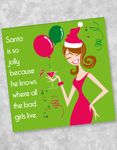 Bad Girls Beverage Napkins - 40 Count Disposable Cocktail Napkins for Parties, Girls Night Out, Bachelorette & Bridal Showers - Fun & Stylish Drink Napkins