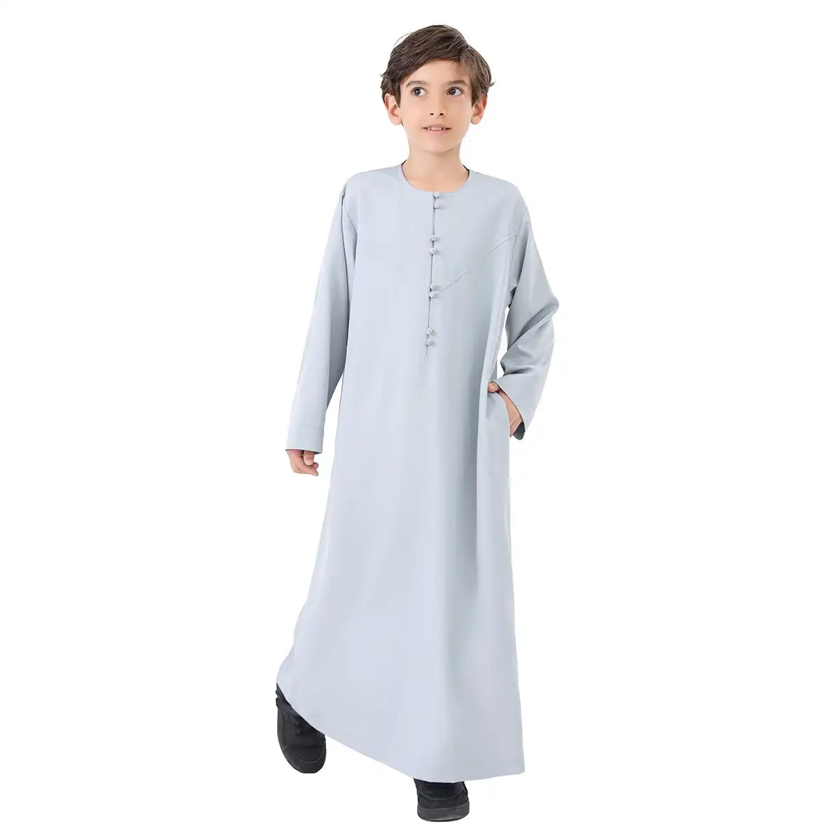 Arab Boy Thobe Middle East Thawb #B24887 - Traditional Islamic Robe for Kids, Eid & Special Occasions