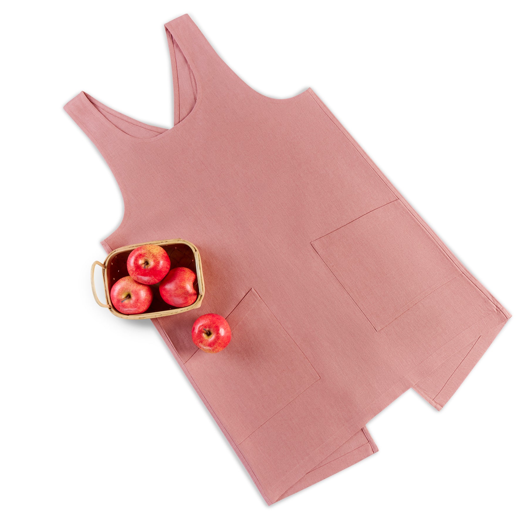 Premium Linen Smock Apron for Women & Men - Adjustable & Stylish Kitchen Apron for Cooking, Baking & Gardening - Breathable & Durable Unisex Workwear