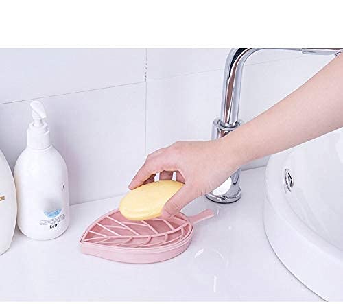NOBILEA Silicone Bath Body Brush - Soft Back Scrubber for Shower, Exfoliating Massage Brush with Bubble Cleaner & Shampoo Massager, Includes Leaf-Shaped Soap Dish (4-Pack, Multi Color) - Perfect for Deep Cleansing, Relaxing Massage & Exfoliating in Shower or Bath