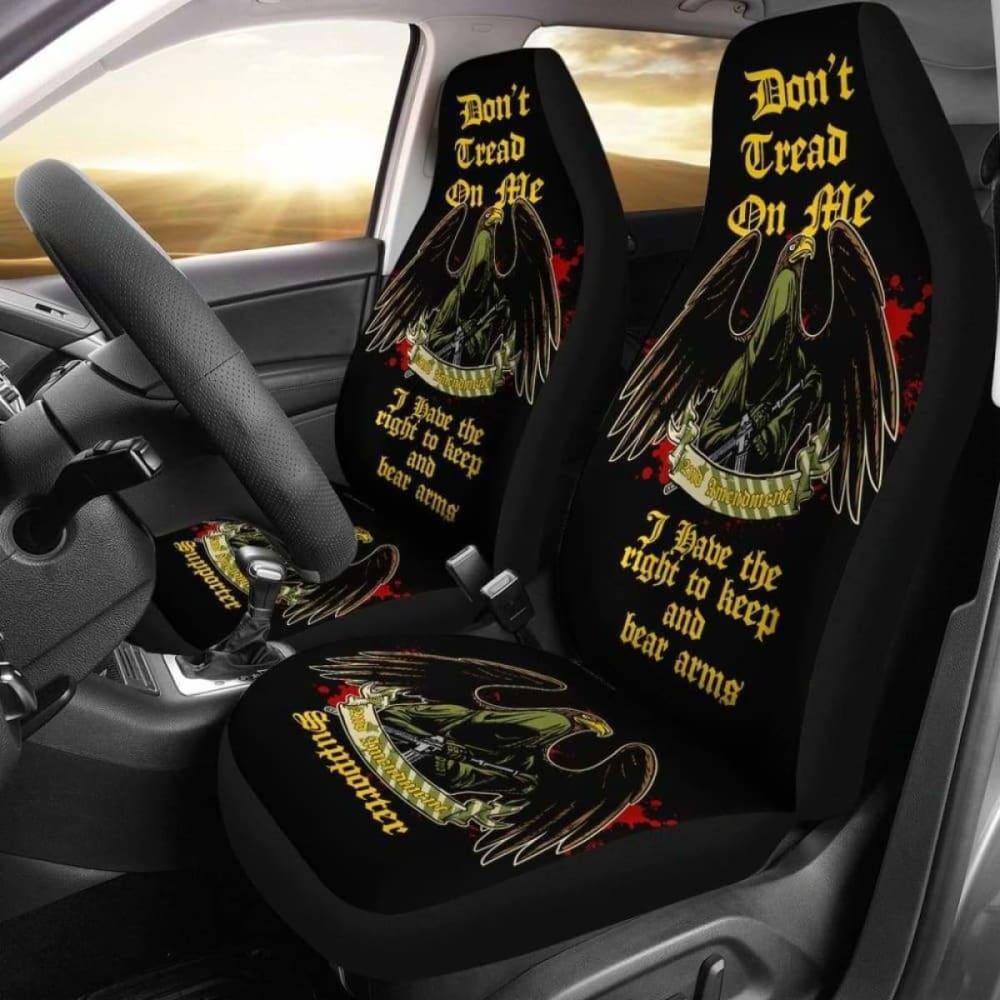2nd Amendment Supporter Car & SUV Seat Covers - Universal Fit 12-154813 - Protect Your Seats with Patriotic Style for Daily Commute & Road Trips