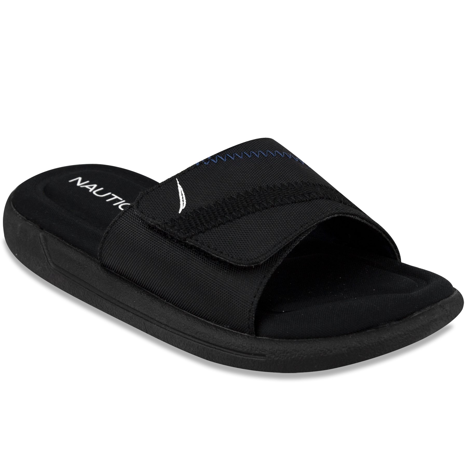 Nautica Bilander Slide Sandals for Kids - Comfortable Boys & Girls Beach Slides with Non-Slip Sole | Perfect for Pool, Beach, and Summer Outdoor Activities