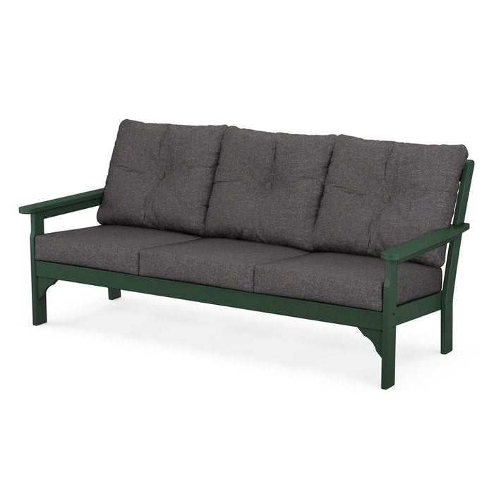 POLYWOOD Vineyard Deep Seating Sofa - Durable Outdoor Furniture for Patio, Poolside & Garden Relaxation