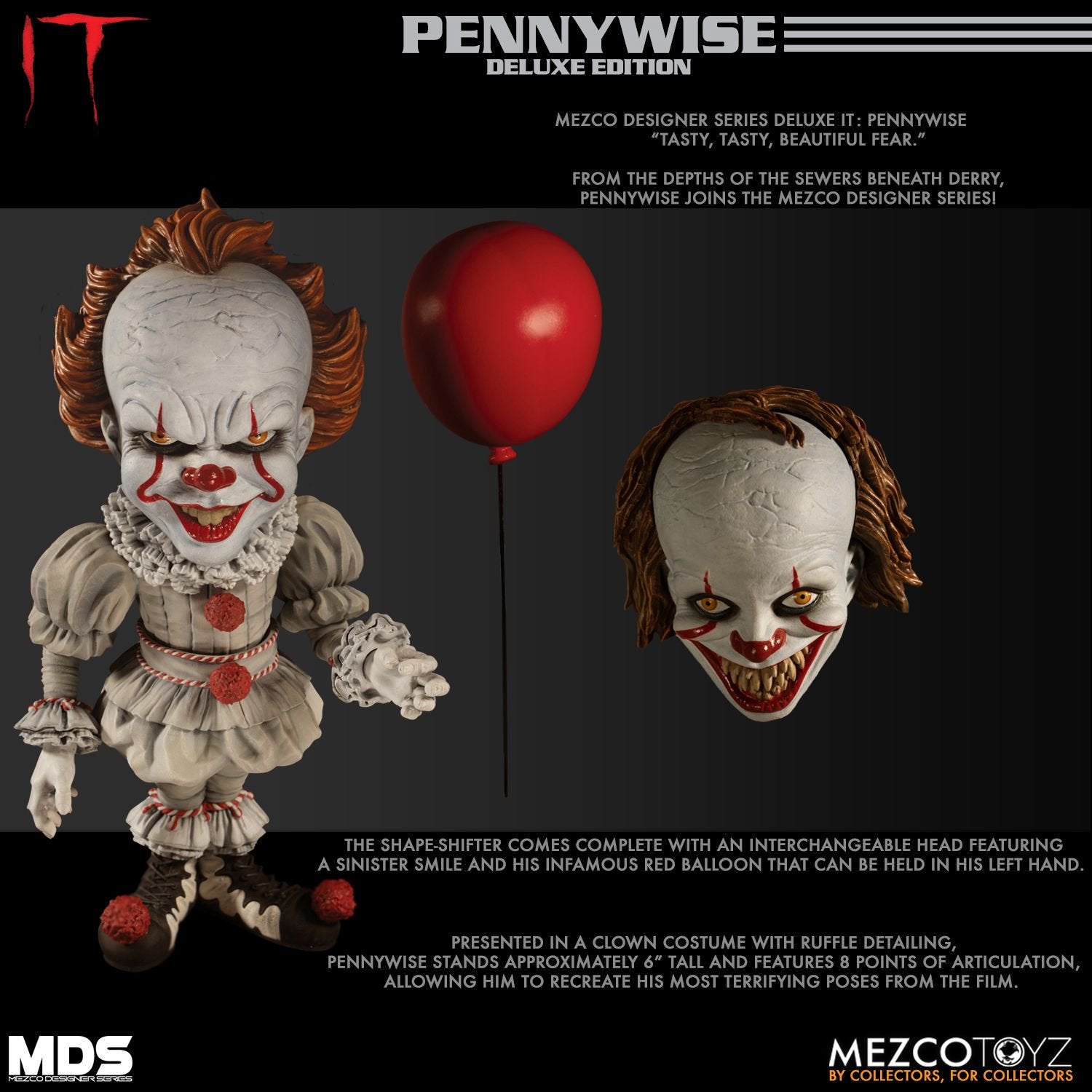Mezco Toyz Designer Series Deluxe IT: Pennywise 7