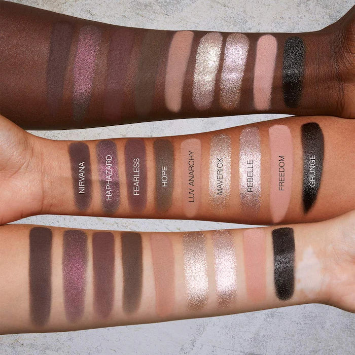Huda Beauty Pretty Grunge Limited Edition Eyeshadow Palette - Smoky & Glam Makeup for Party, Date Night & Special Occasions