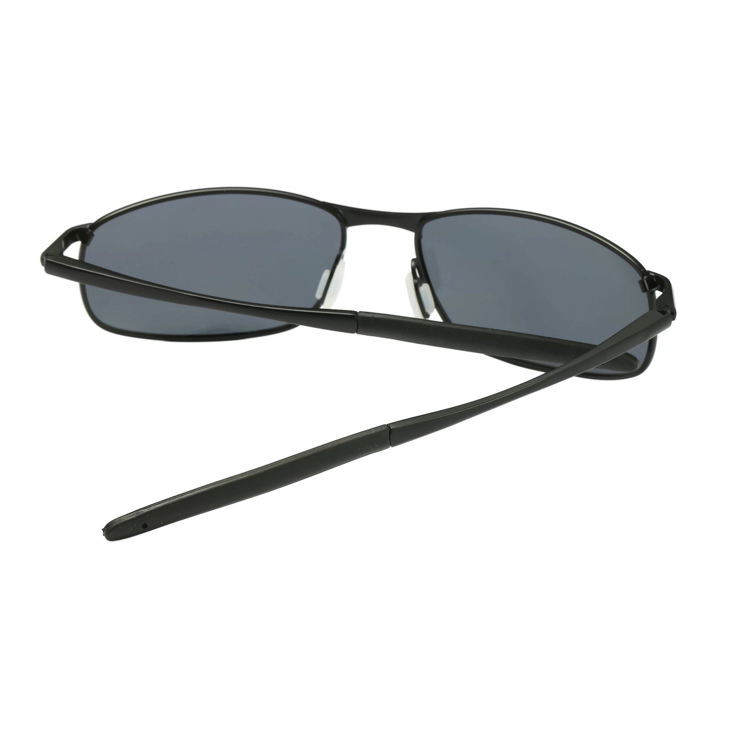 ZHILE Polarized Sunglasses for Men - UV Protection Wrap Metal Frame Sunglasses for Fishing, Driving & Outdoor Sports | Lightweight 8-Base Curve Design with Included Case