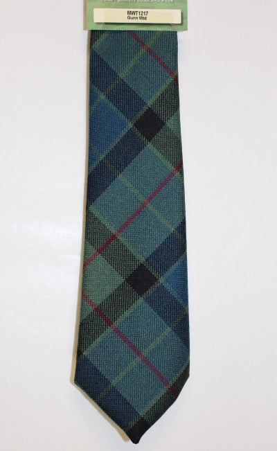 Gunn Muted Tartan Tie - Classic Plaid Necktie for Men | Perfect for Weddings, Business Meetings & Formal Occasions
