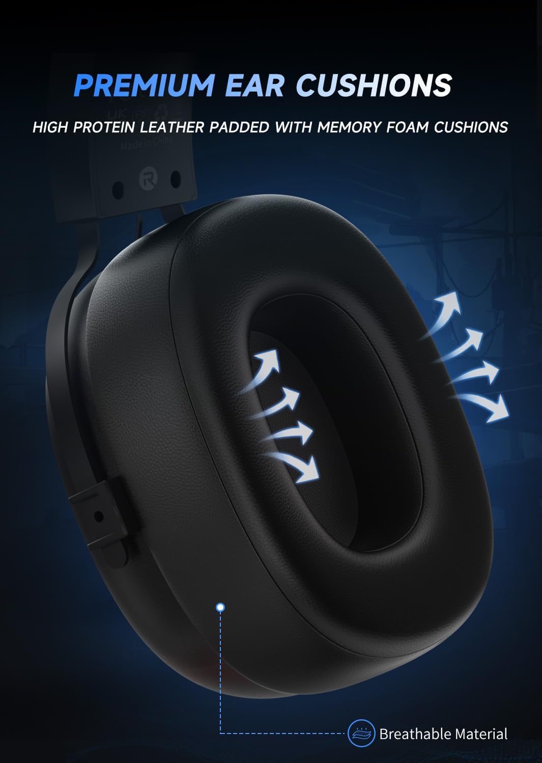 RYR USB Gaming Headset for PC & PS5 - Noise Cancelling Mic, 7.1 Surround Sound, RGB Lighting, 50mm Drivers - Wired Headphones for PS4, Mac, Laptop (Black) | Perfect for Competitive Gaming & Streaming