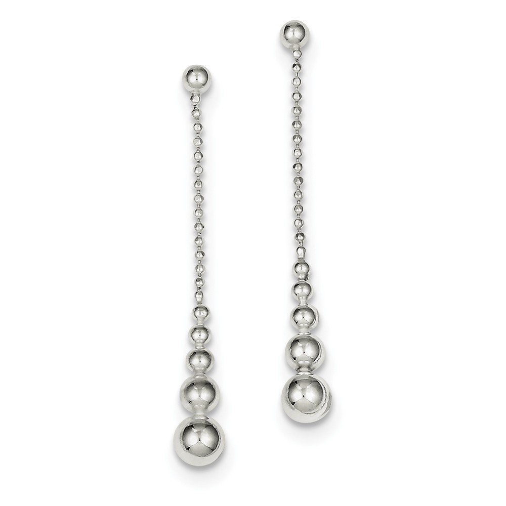 Sterling Silver Dangle Post Earrings for Women - Elegant 925 Silver Drop Earrings for Daily Wear & Special Occasions