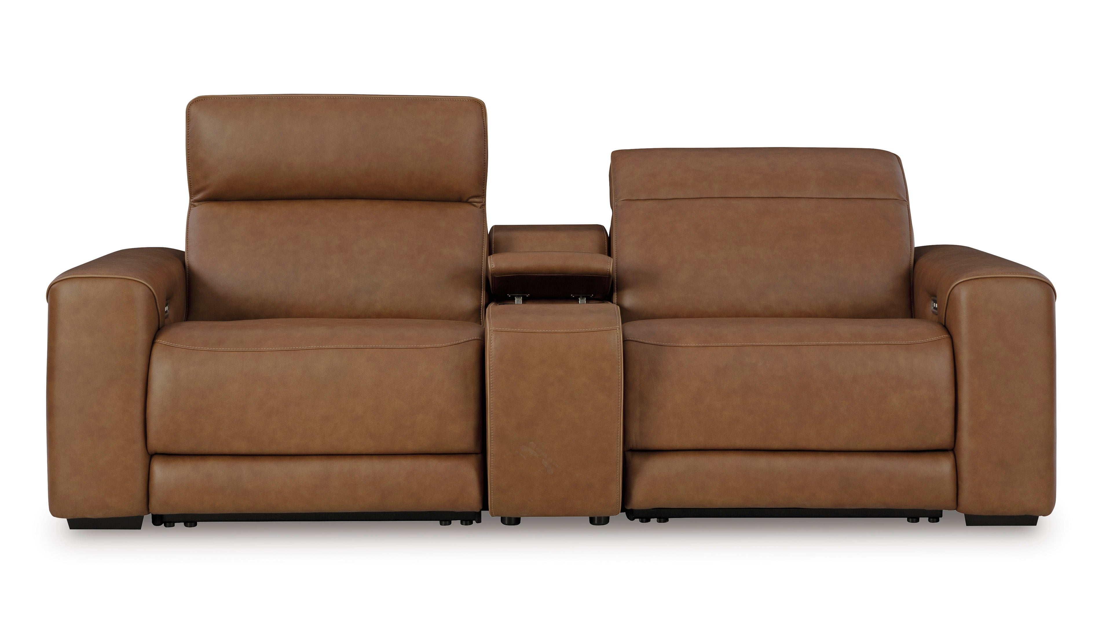 Premium 2-Piece Leather Sofa Set with Console Table - Modern Living Room Furniture for Home, Office & Lounge Comfort