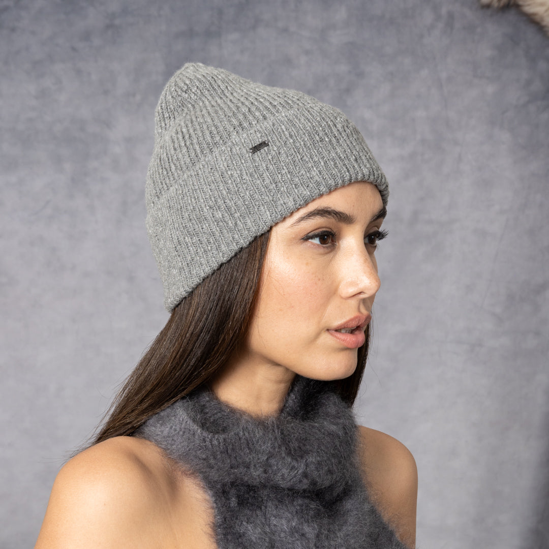 Luxury Frances Cashmere Beanie - Soft Winter Hat for Women & Men - Warm Knit Beanie for Cold Weather - Perfect for Skiing, Hiking & Outdoor Activities