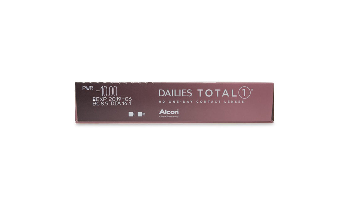 Dailies Total 1 Daily Disposable Contact Lenses - 90 Pack (3 Month Supply) | Ultra-Hydrating for All-Day Comfort | Perfect for Work, Travel & Active Lifestyles