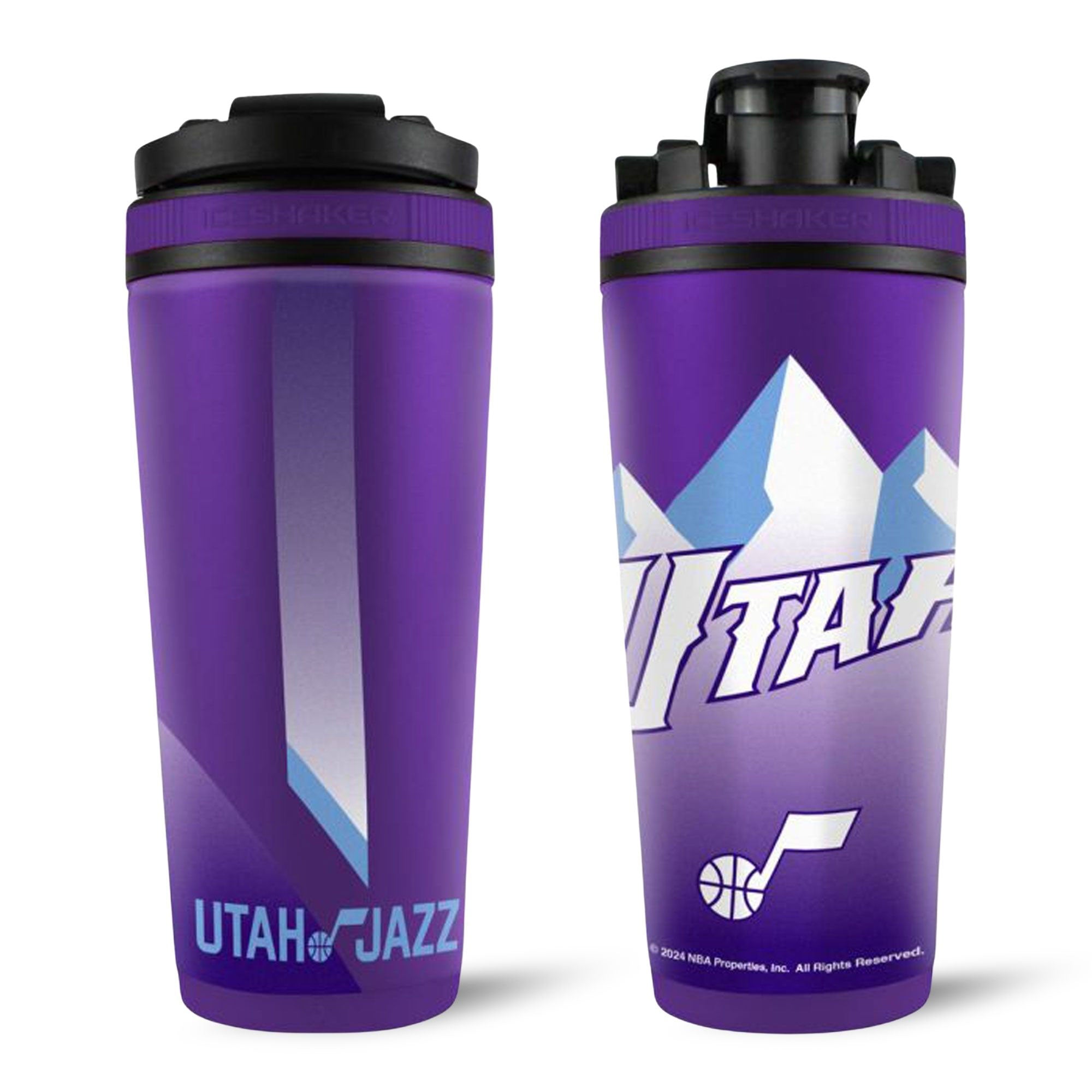 Utah Jazz City Edition 4D Ice Shaker - NBA Team Insulated Water Bottle for Gym, Workout & Sports - Keep Drinks Cold for Hours - Perfect for Basketball Fans & Athletes