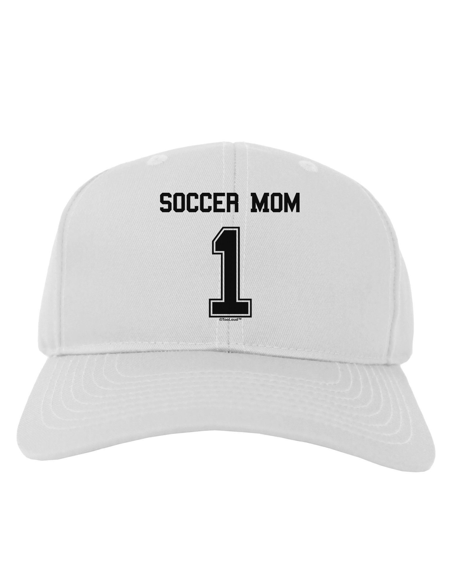 TooLoud Soccer Mom Jersey Adult Baseball Cap Hat - Adjustable Dad Hat for Women & Men - Perfect for Sports Games, Outdoor Activities & Casual Wear