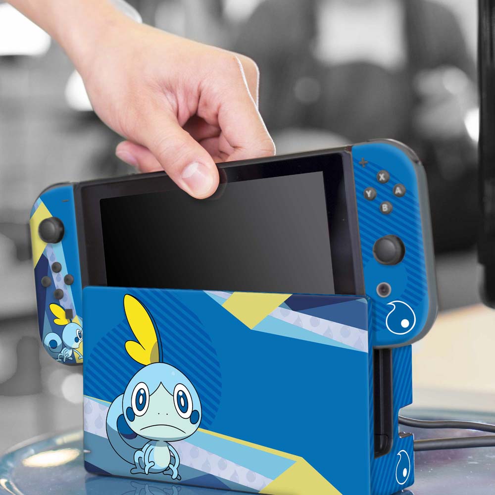 Nintendo Switch Skin & Screen Protector Set - Pokemon Sword/Shield Sobble Edition | Protective Cover for Joy-Con Controllers & Console | Perfect for Gaming, Travel & Collectors