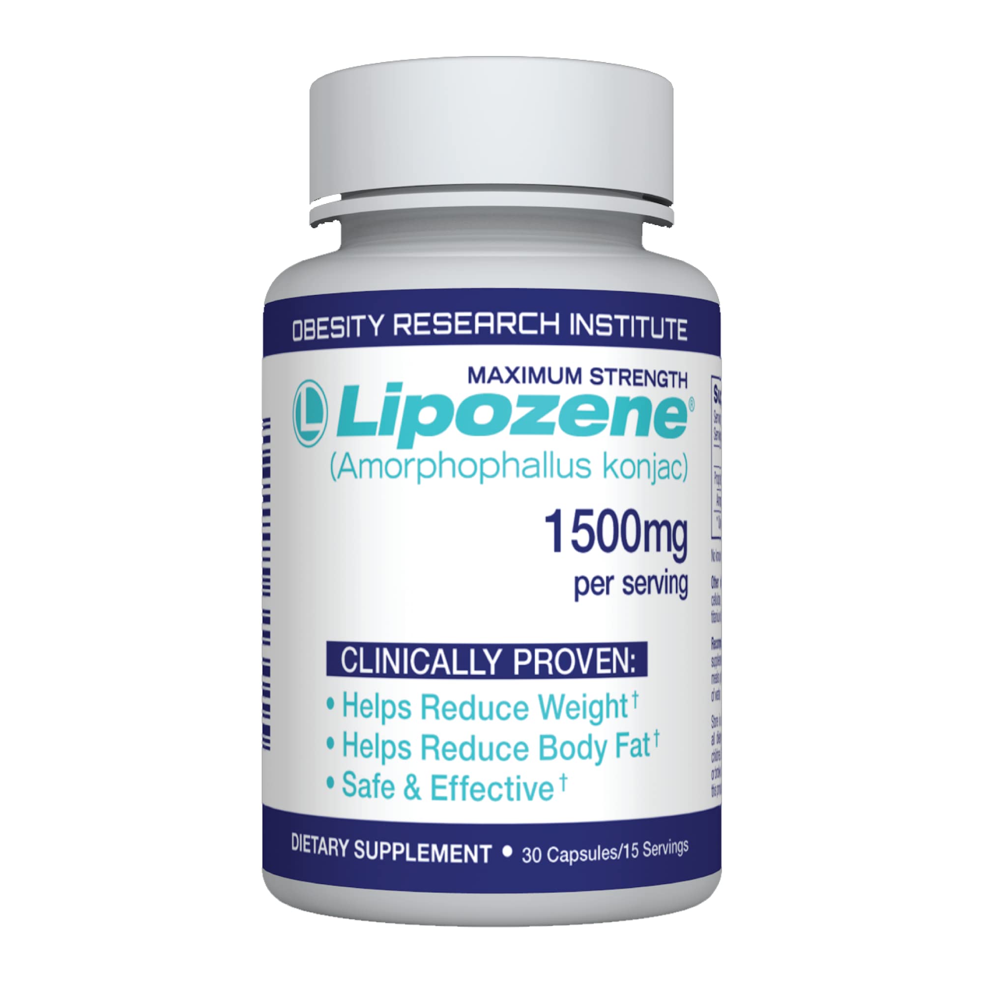 Lipozene® Weight Loss Diet Pills - 30 Capsules Per Bottle - Natural Fat Burner & Appetite Suppressant - Supports Healthy Weight Management - Perfect for Busy Professionals & Fitness Enthusiasts