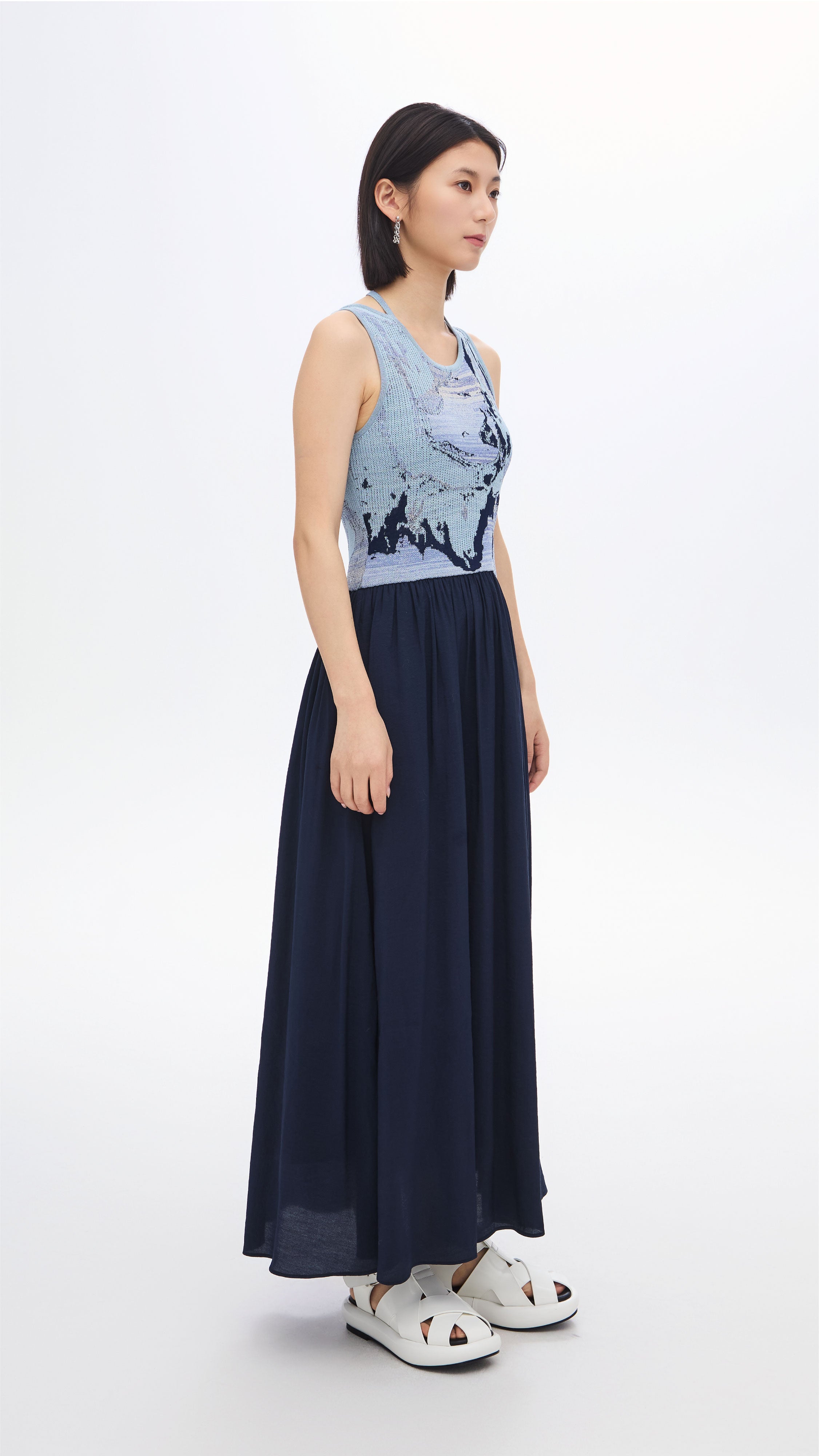 Elegant Jacquard 2-in-1 Convertible Dress for Women | Versatile Day to Night Outfit for Parties, Weddings & Special Occasions