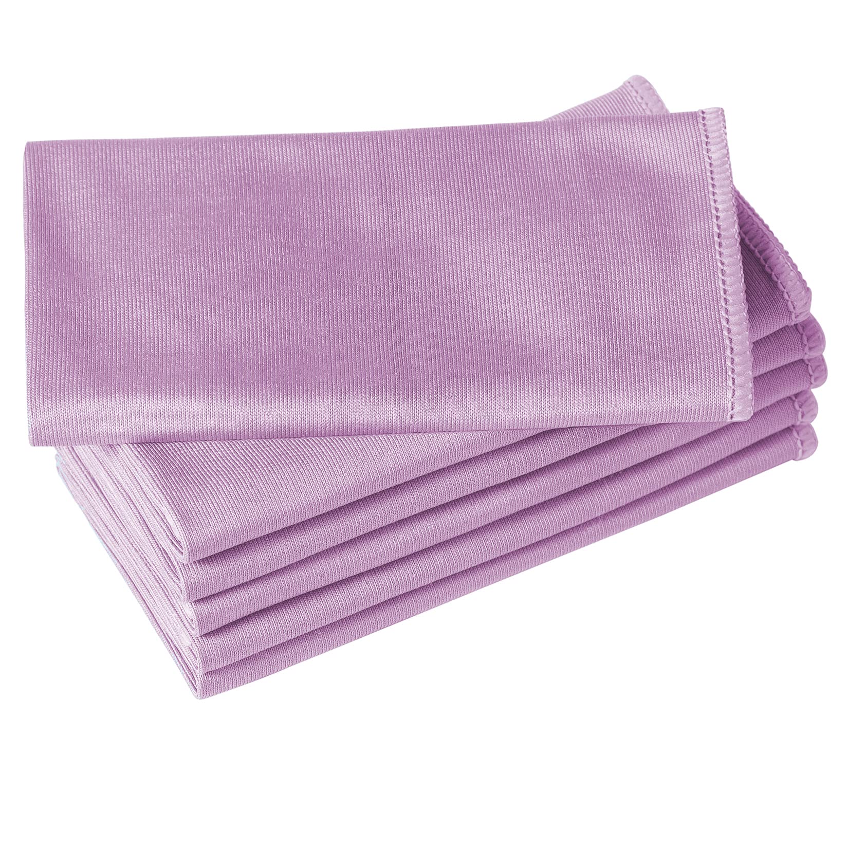 6 Pack Microfiber Glass Cleaning Cloths - 16x16 Inch Lint-Free, Streak-Free for Windows, Glasses, Windshields, Mirrors & Stainless Steel - Ultra Soft & Absorbent Pink Cleaning Towels for Crystal Clear Shine at Home, Office or Car
