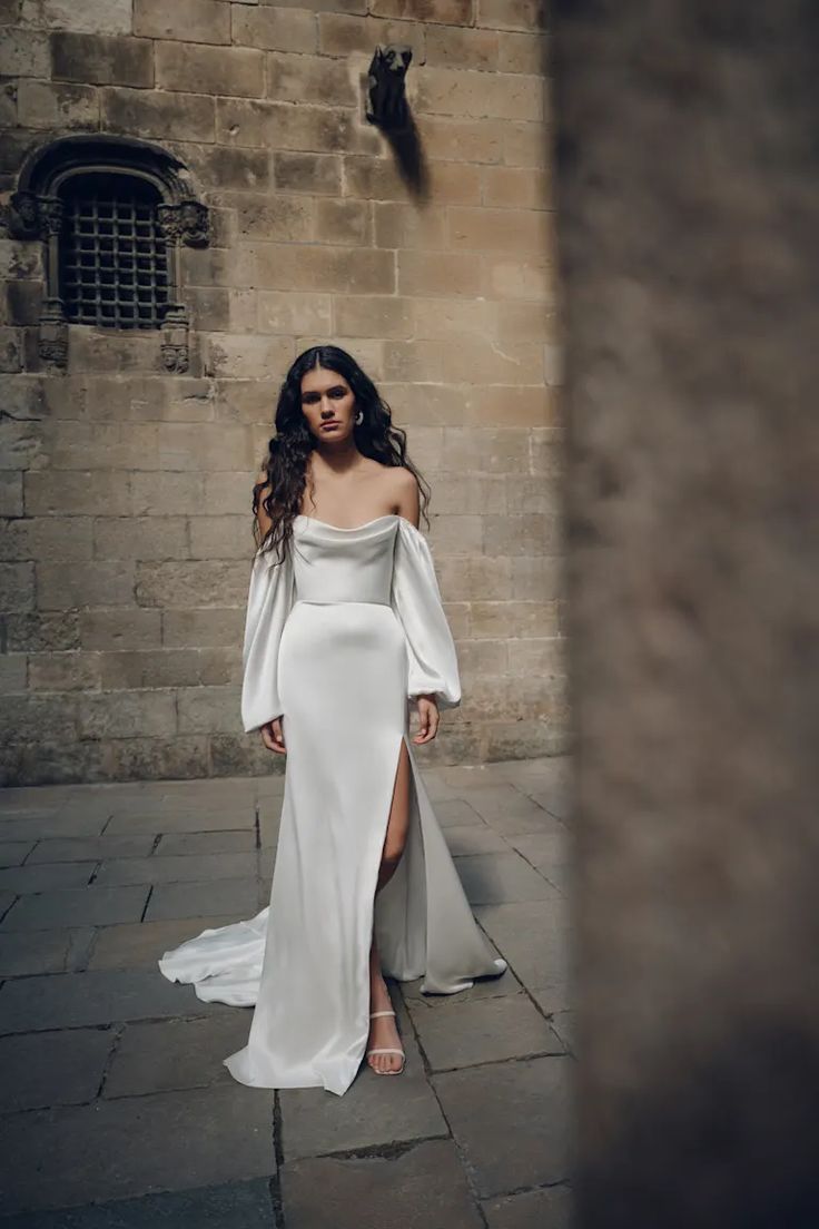 Jenny Yoo Luciana Wedding Gown - Elegant A-Line Bridal Dress for Church Ceremony & Beach Weddings