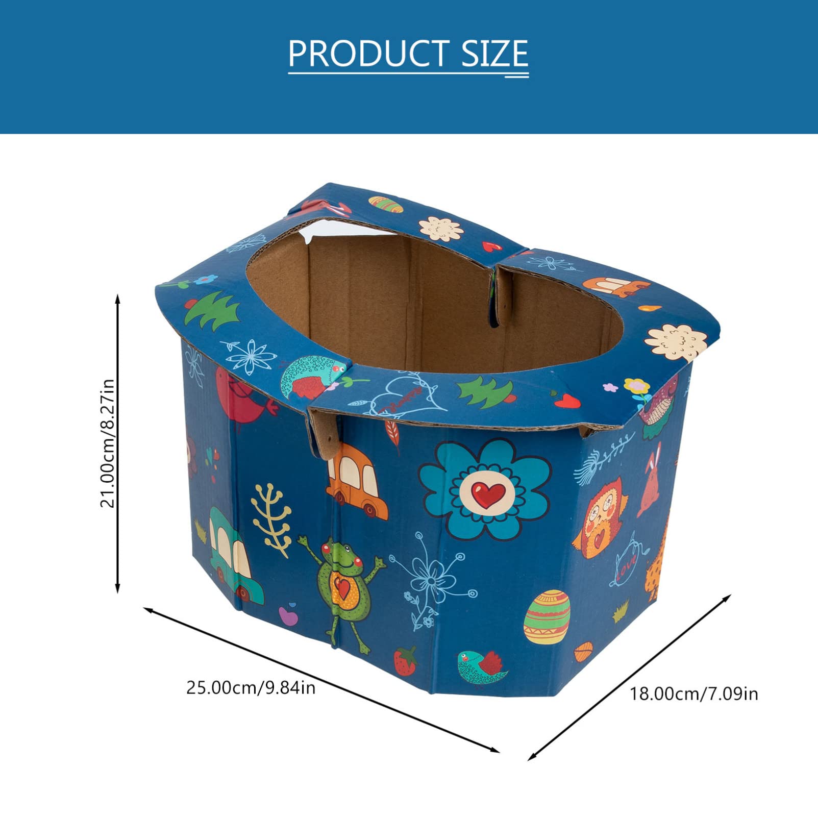 Wakauto 3-Pack Portable Folding Travel Toilet for Kids - Lightweight Camping Toilet with Blue Disposable Bags - Perfect for Outdoor Adventures, Road Trips, and Emergency Use