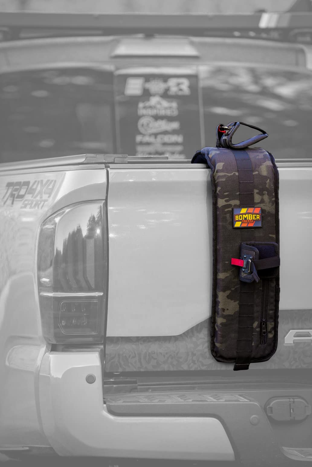 Bomber Strap Tailgate Bike Pad - Universal Mountain Bike Truck Rack for All Bikes | Secure Single Bike Holder Strap | Perfect for Off-Road Adventures & Truck Transport
