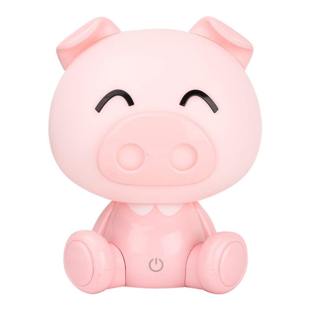 Cartoon Pig LED Night Light for Kids - USB Touch Desk Lamp, Pink Nightlight for Boys & Girls Bedroom Decor, Children's Gift with EU Plug - Perfect for Bedrooms, Nurseries & Sleep Comfort