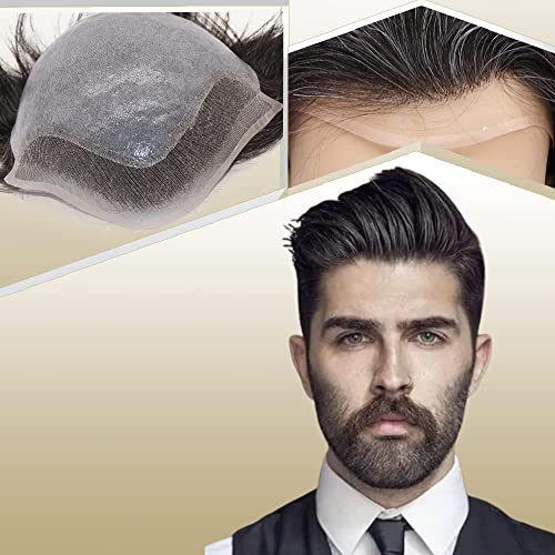 1B Mixed 10% Grey White Hair