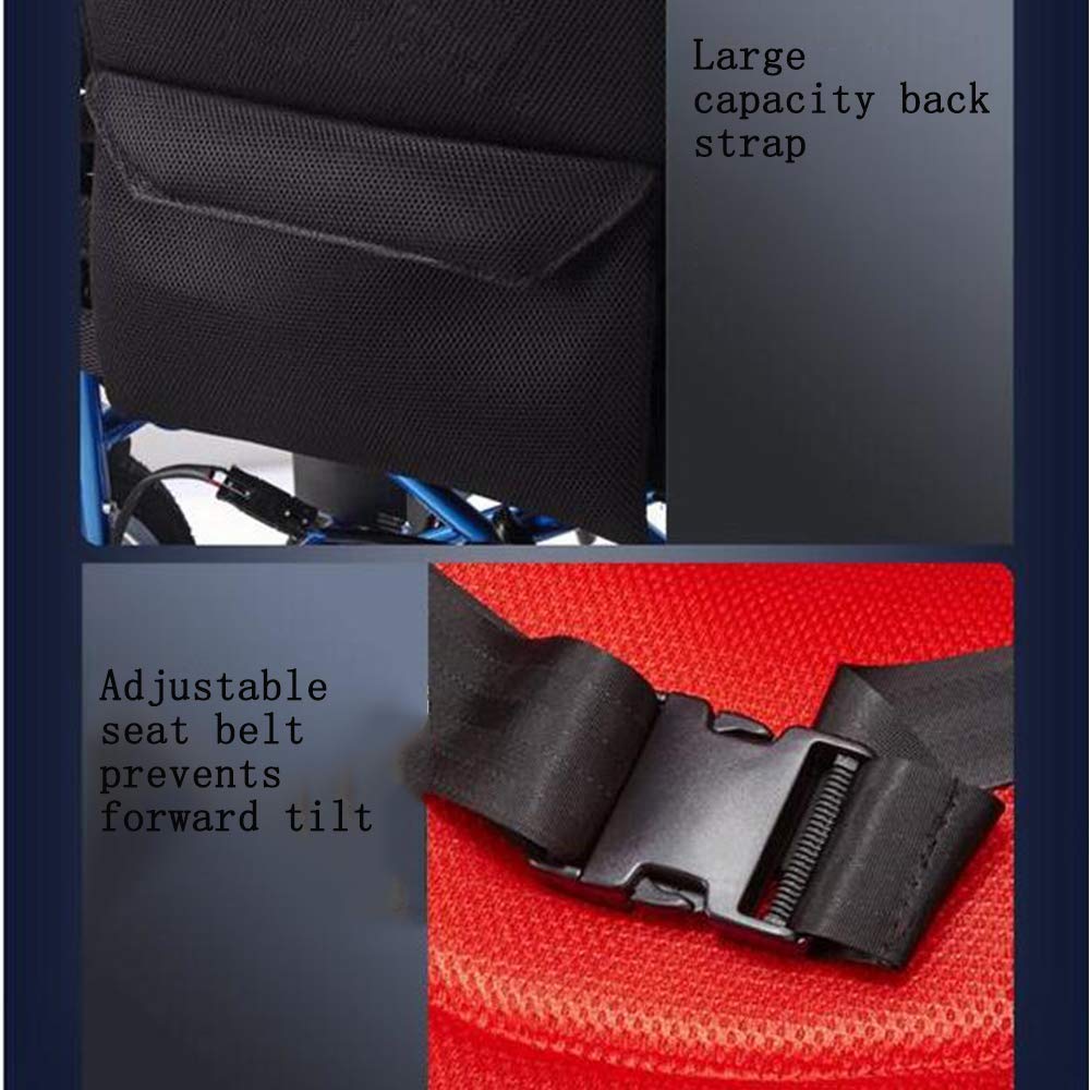 B&MF Electric Wheelchair - Foldable Travel Power Wheelchair with 20Ah Lithium Battery | Manual/Electric Dual Mode | Outdoor Mobility Scooter for Seniors & Adults | Perfect for Shopping, Travel & Daily Use