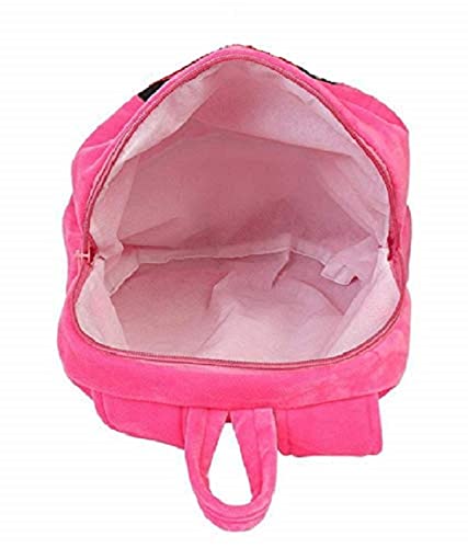 Hello Kitty Down School Backpack - Soft Plush Cartoon Character Kids Backpack for Boys & Girls, Durable & Lightweight for School, Travel & Daily Use (Pink)