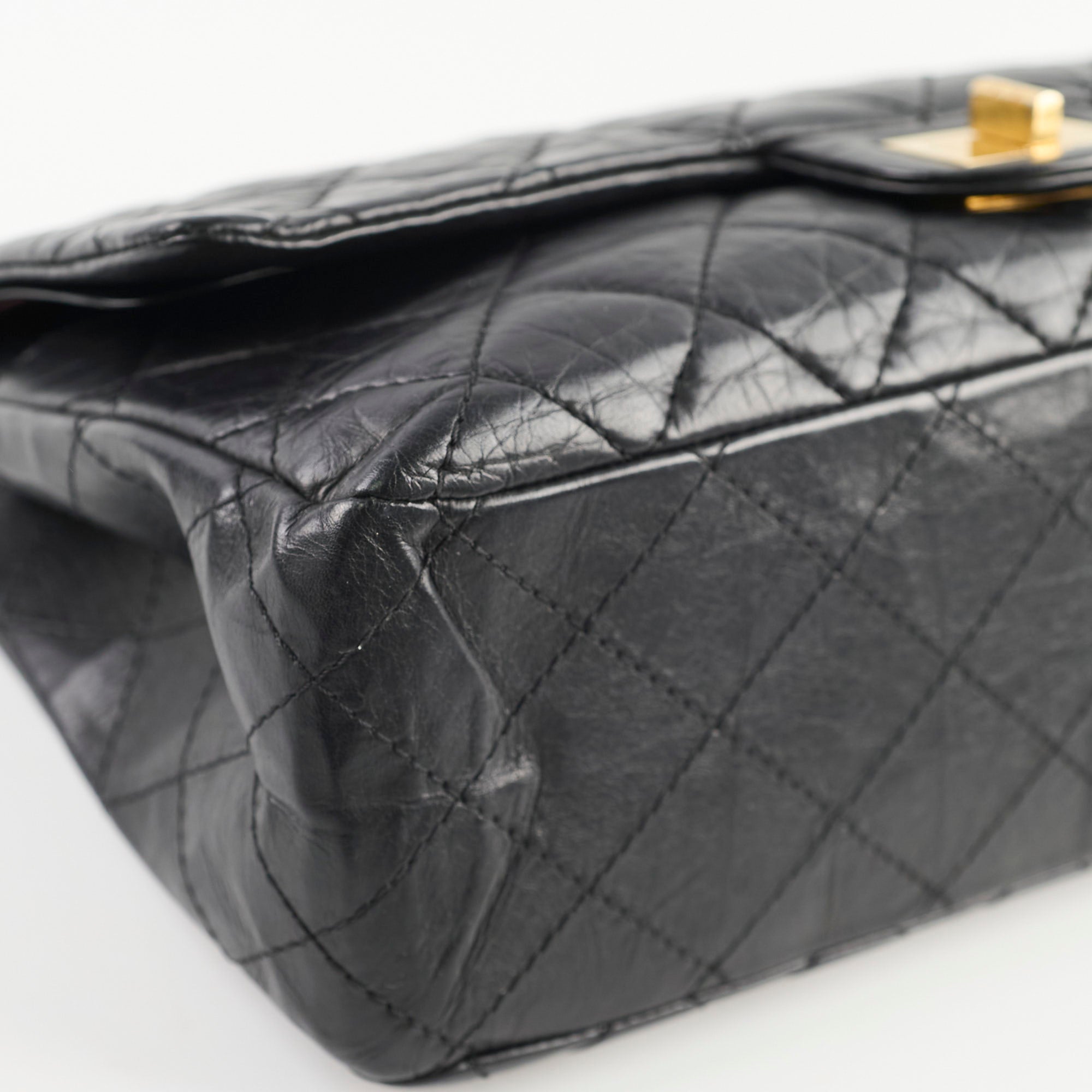 Chanel Reissue 227 Black Leather Flap Bag - Classic Luxury Handbag for Women | Perfect for Evening Events, Parties & Special Occasions