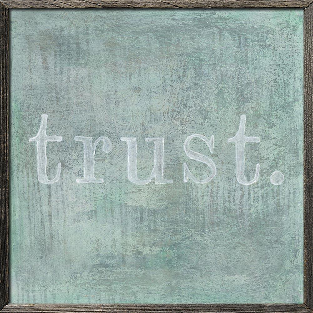 Trust Art Print - Premium Framed Wall Decor for Home & Office - Perfect for Living Room, Bedroom & Office Spaces