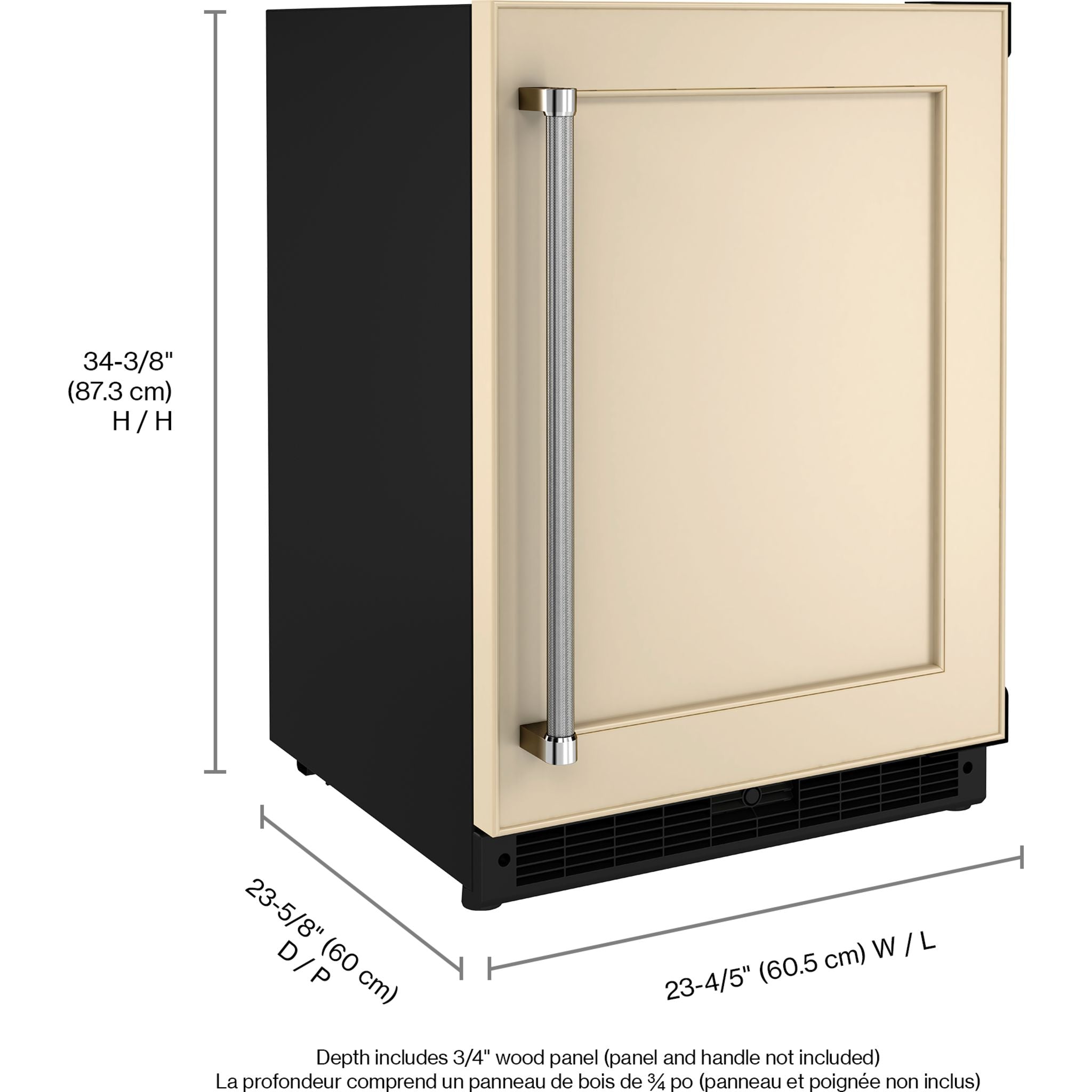 KitchenAid KURR114KPA 24-Inch Undercounter Refrigerator - Stainless Steel, Energy Star Certified, Perfect for Bars, Basements, or Small Kitchen Spaces