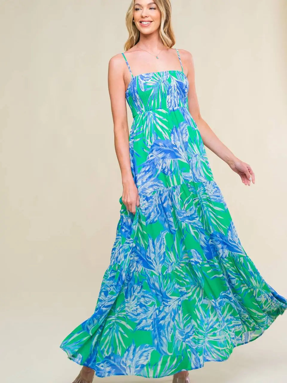 Camryn Maxi Dress for Women - Flowy Long Summer Dress with Pockets, Boho Chic Beach Dress for Vacation, Party, and Casual Wear