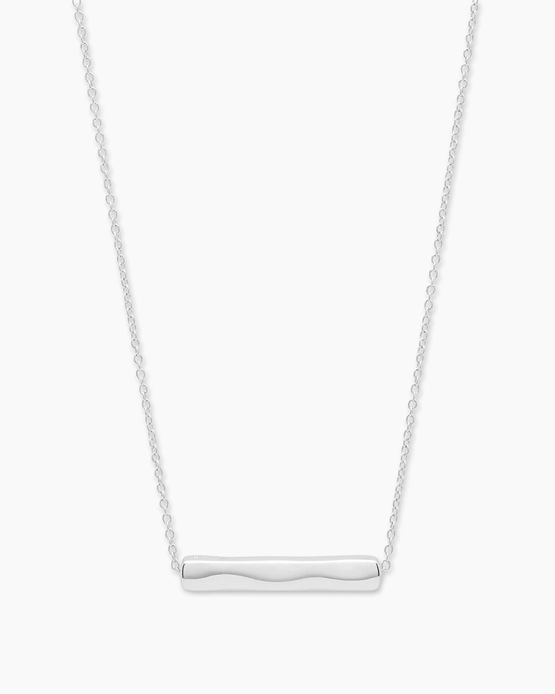 Custom Adjustable Silver Bar Necklace for Women - Elegant Layering & Everyday Wear Jewelry