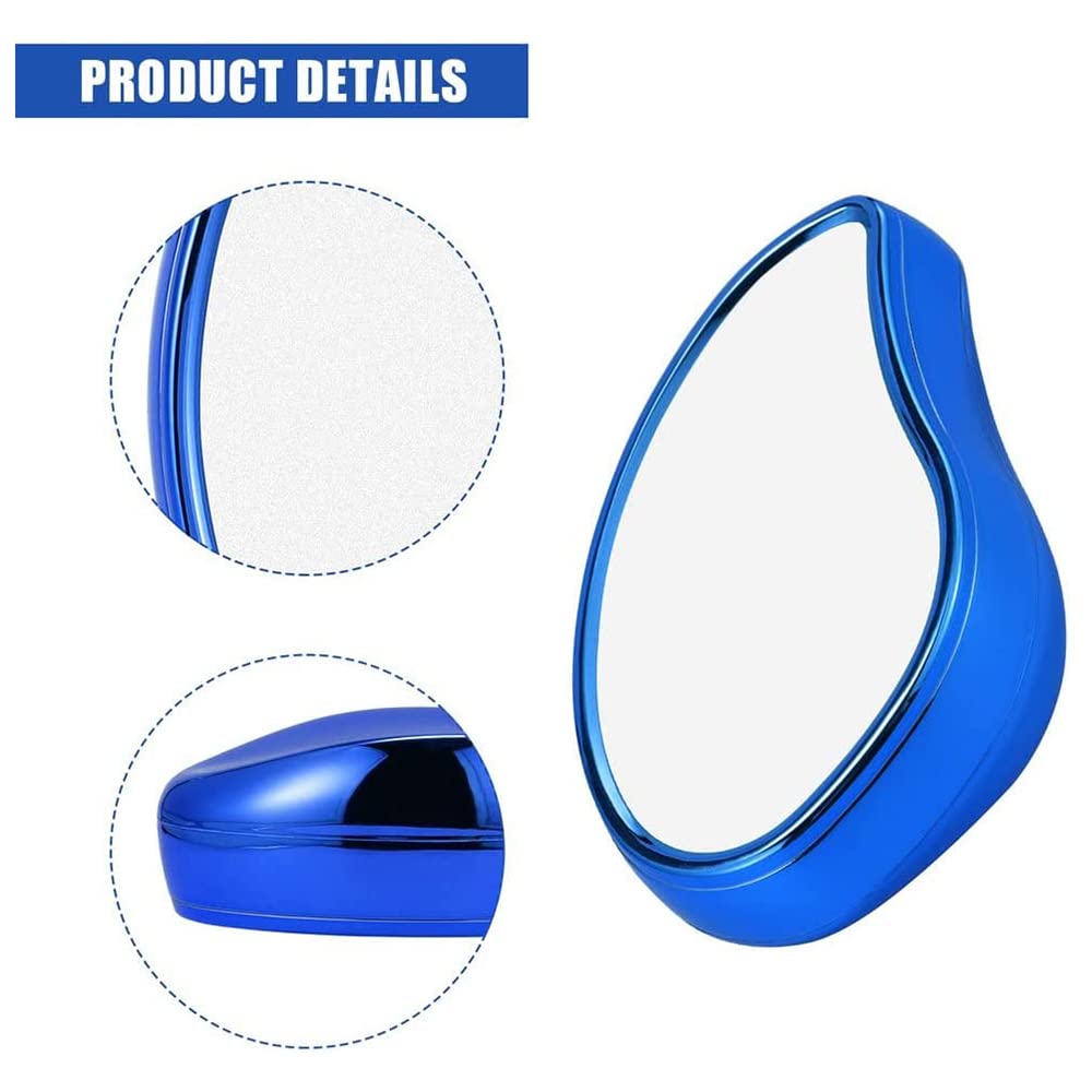 **Crystal Hair Remover Stone - Painless & Reusable Body Hair Removal Tool for Smooth Skin | Dark Blue | Quick & Easy to Clean | Perfect for Legs, Arms & Bikini Line**