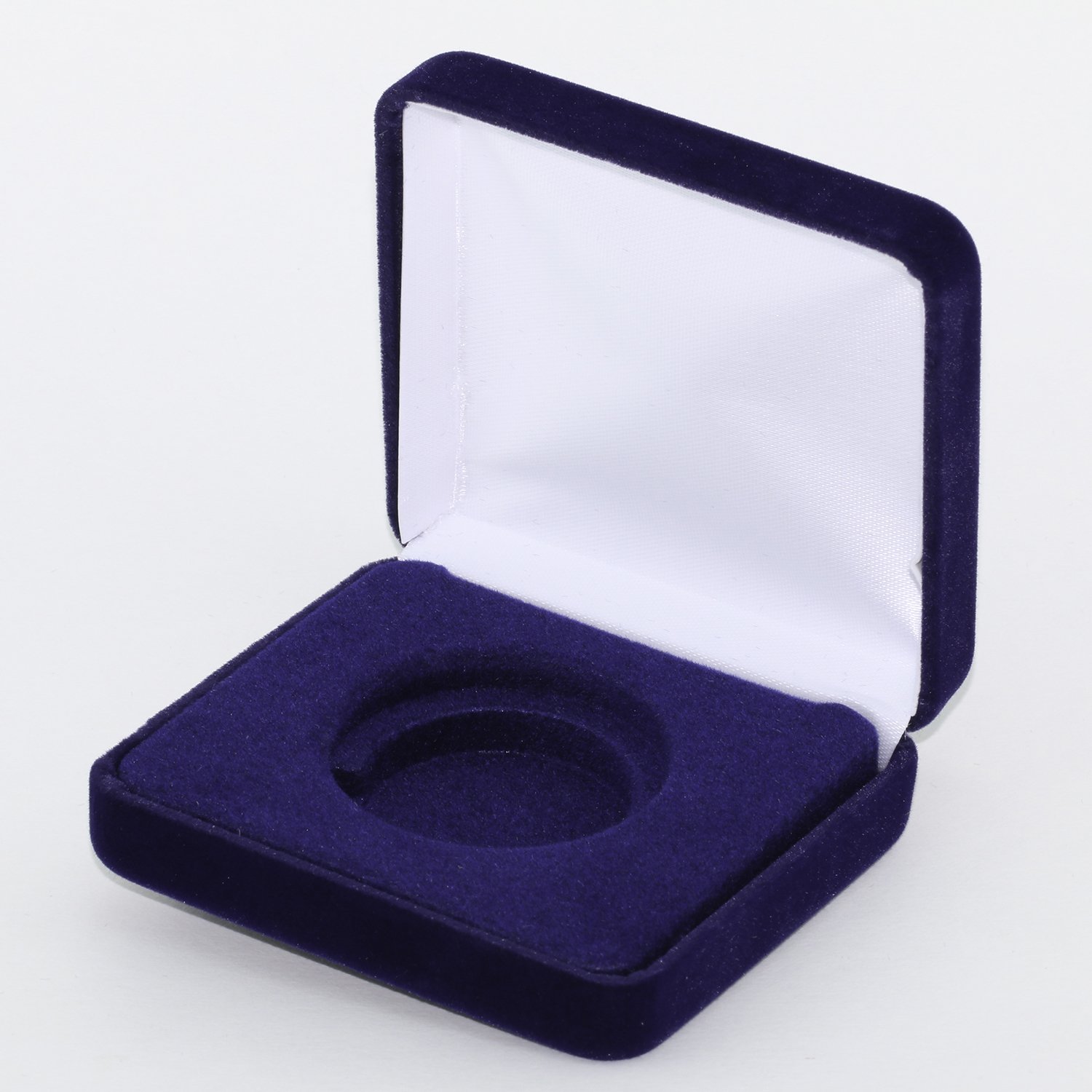 (12 Pack) Blue Velvet H-40 Air-Tite Coin Holders - Direct Fit Display Cases for 1oz Silver Eagles - Perfect for Coin Collection, Storage & Display