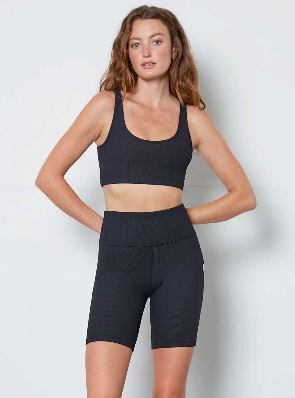 Scarlett Ribbed Sports Bra for Women - High Support Yoga Bra, Breathable & Comfortable Workout Top - Perfect for Yoga, Gym, Running & Fitness Activities