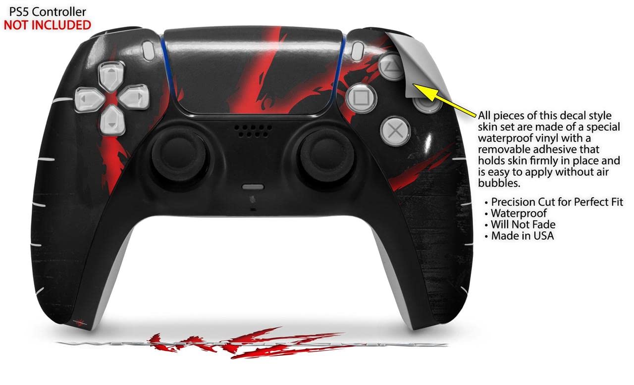 PS5 DualSense Controller Skin Wrap - Black for Gaming & Protection