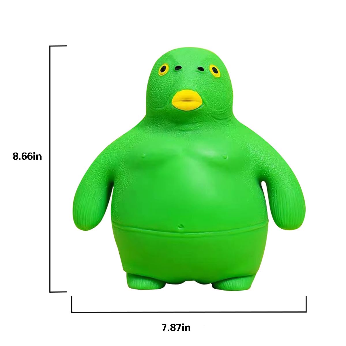 Green Head Fish Squishy Sand Toys - Stretchable Stress Relief Sensory Toy for Anxiety, Women, Men & Kids | Fun TikTok Novelty Squeeze Toy for Memory Sand Play & Relaxation (Large Size) - Perfect for Home, Office & Travel Stress Relief