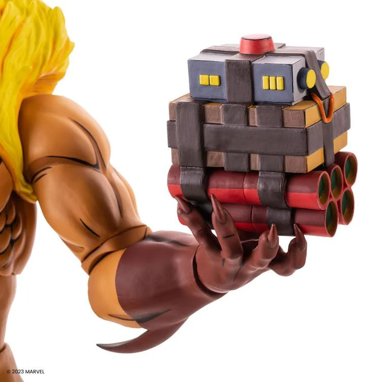 X-Men The Animated Series Sabretooth 1/6 Scale Collectible Action Figure - Perfect for Marvel Fans, Display & Comic Book Collections