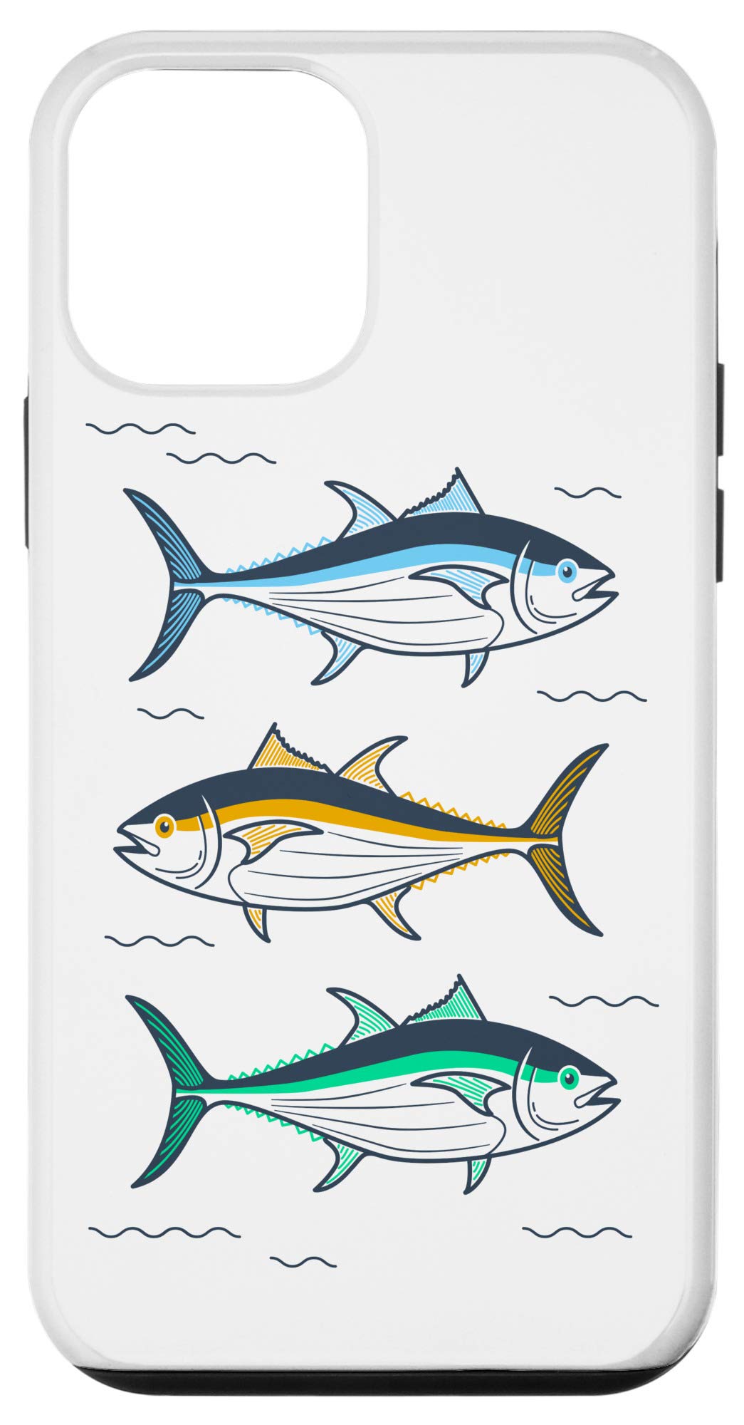 Premium iPhone 12 Mini Tuna Fish Design Phone Case - Slim Protective Cover with Shock Absorption for Everyday Use, Travel & Outdoor Activities