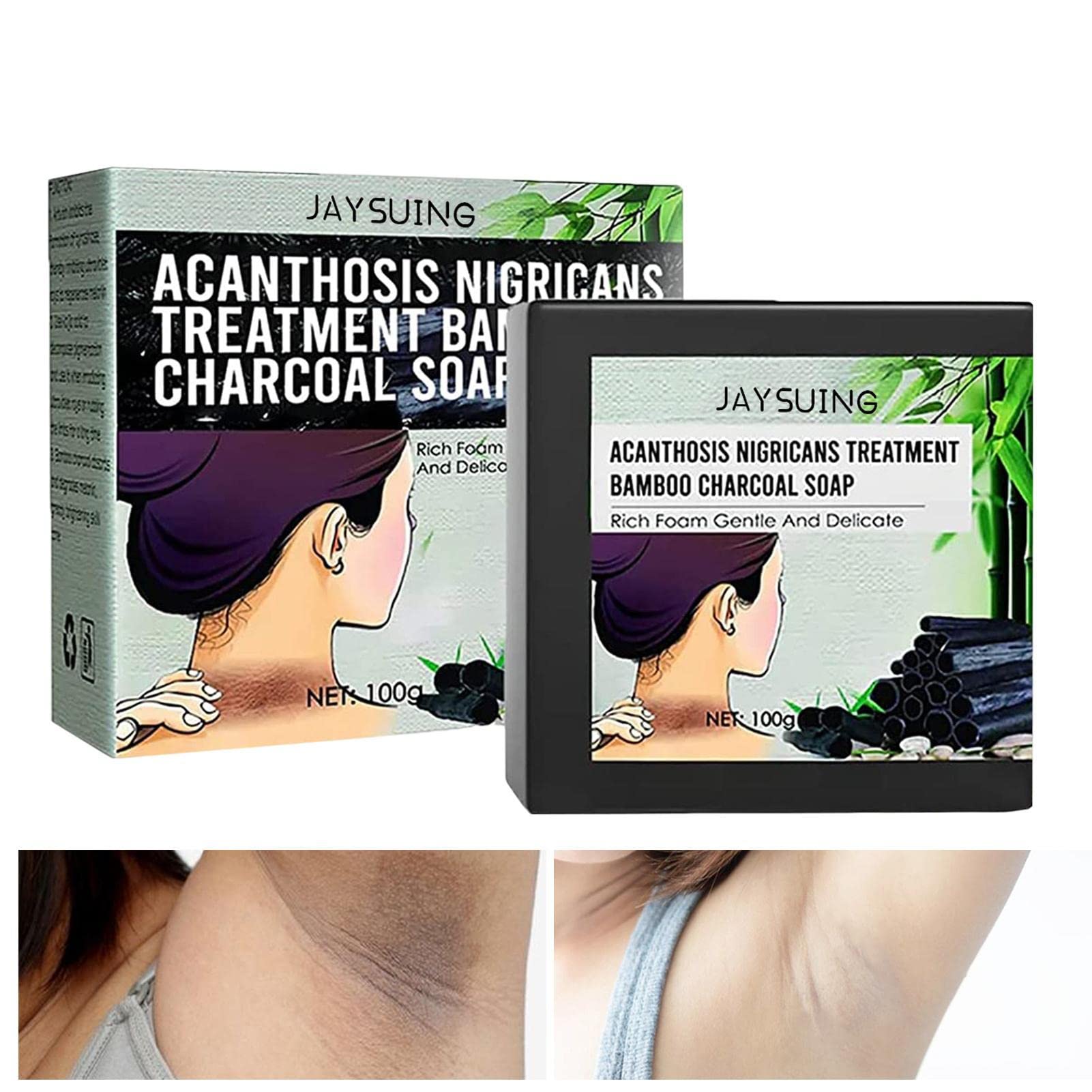 Underarm Soap Bar - 100g Natural Skin Cleansing Soap for Face, Body, Hands & Neck - Brightening & Deodorizing Underarm Care - Perfect for Daily Hygiene & Dark Underarm Treatment