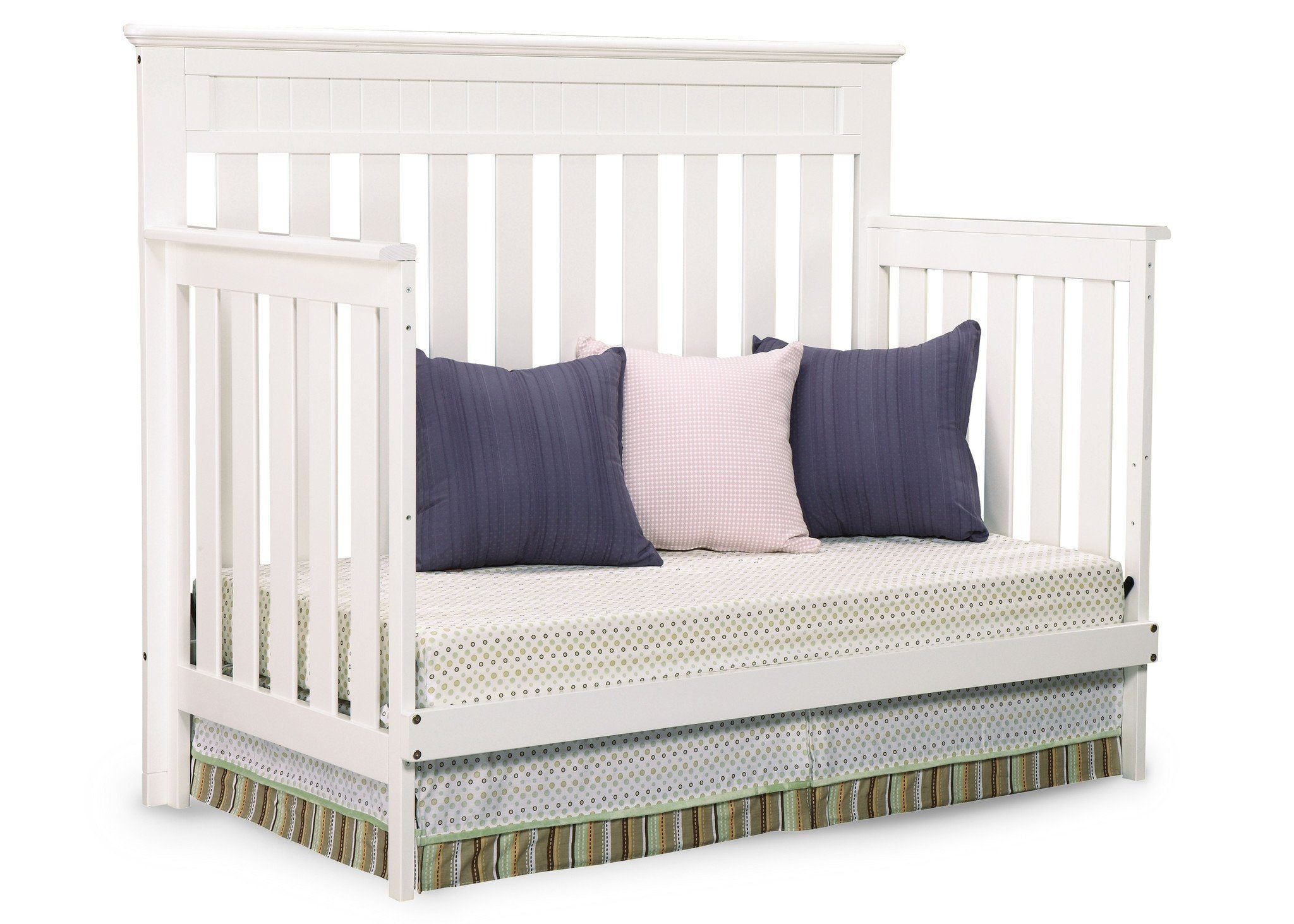 Chalet 4-in-1 Convertible Baby Crib - Toddler Bed & Daybed - Nursery Furniture for Boys & Girls - Perfect for Small Spaces & Modern Nurseries